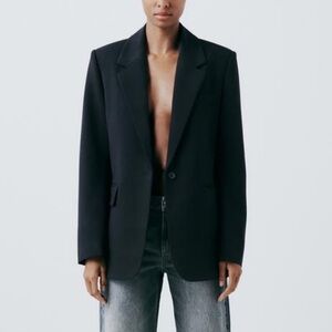 XS Zara Basic Black Blazer